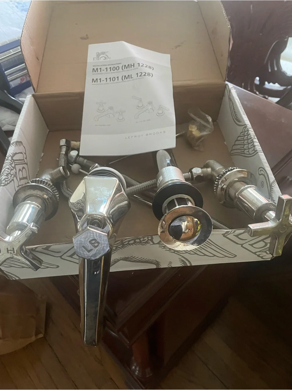 Mackintosh 3-Hole Basin Mixer in Silver Nickel
